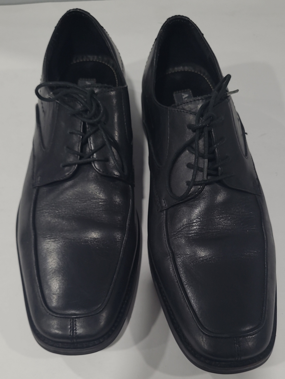 ASTON GREY ETHAN Classic Black Men's Lace-Up Dress Shoes SZ 8.5 LEATHER UPPER